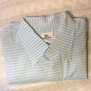 Lacoste men's long sleeved dress shirt